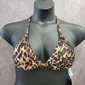 NWT Pacsun Salero Leopard Print Swim Top size Large